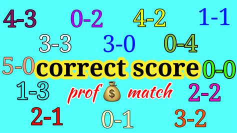 The latest odds for correct score tips are included where bookmakers are available. . 100 percent winning tips correct score